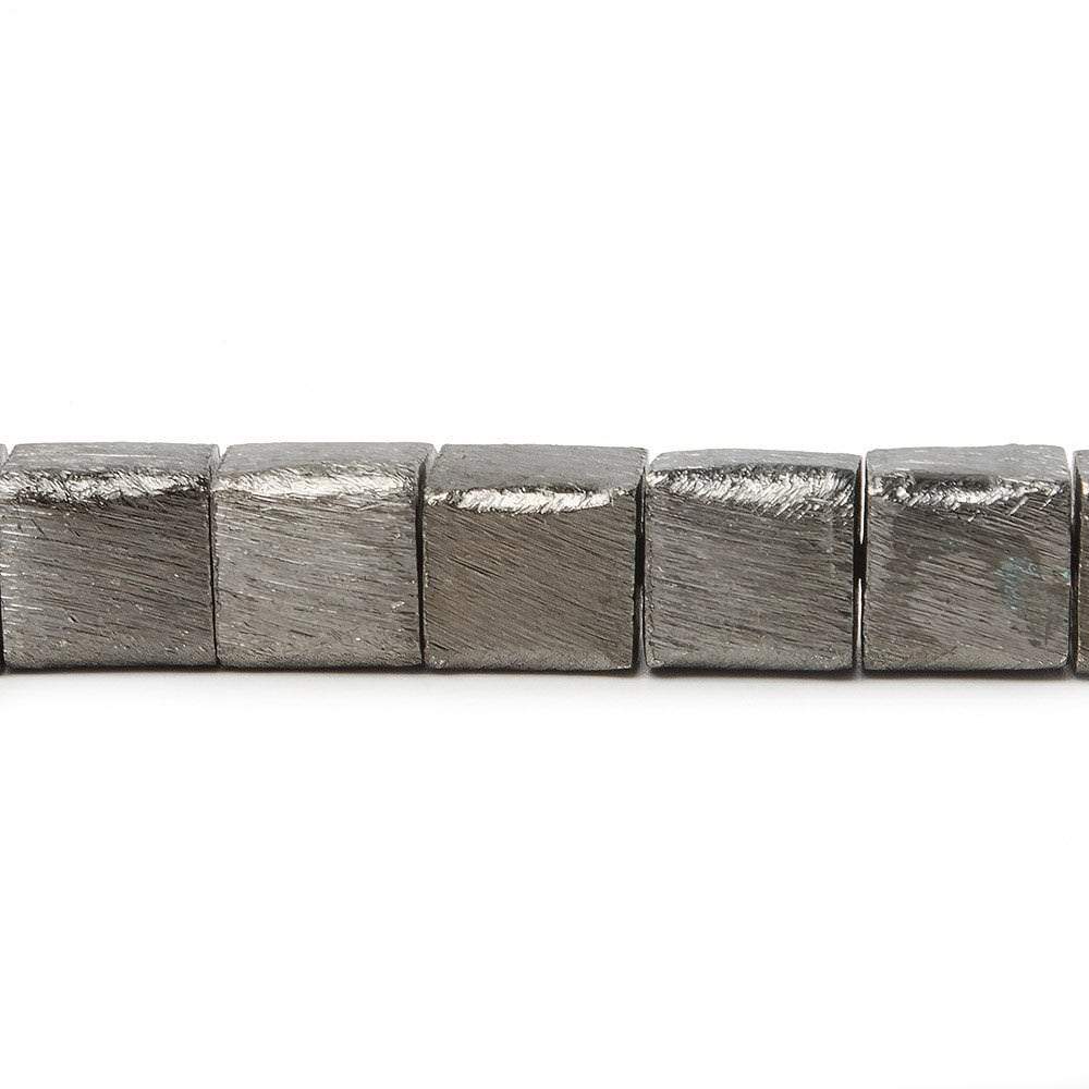 8mm Brushed Cube Beads - Plated Copper with 1.5mm Drill Hole - AtlantaFindingsCompany