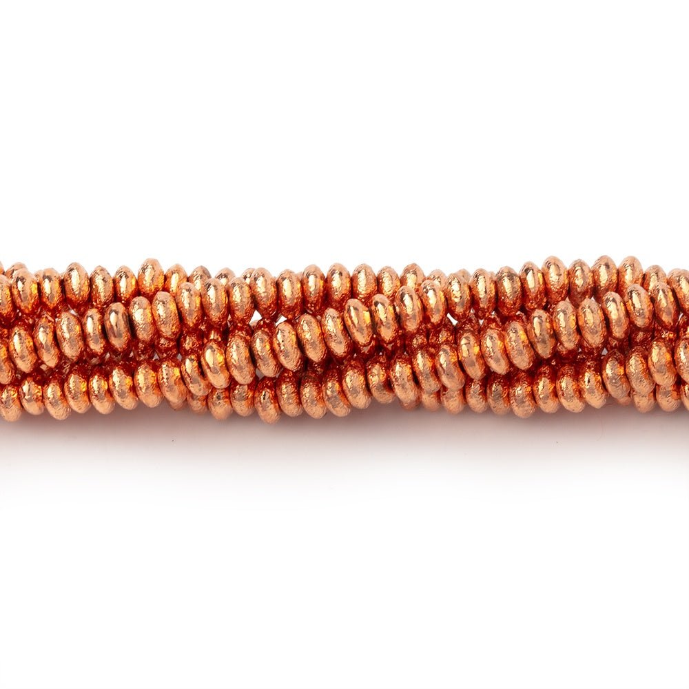 3mm Brushed Disc Beads - AtlantaFindingsCompany