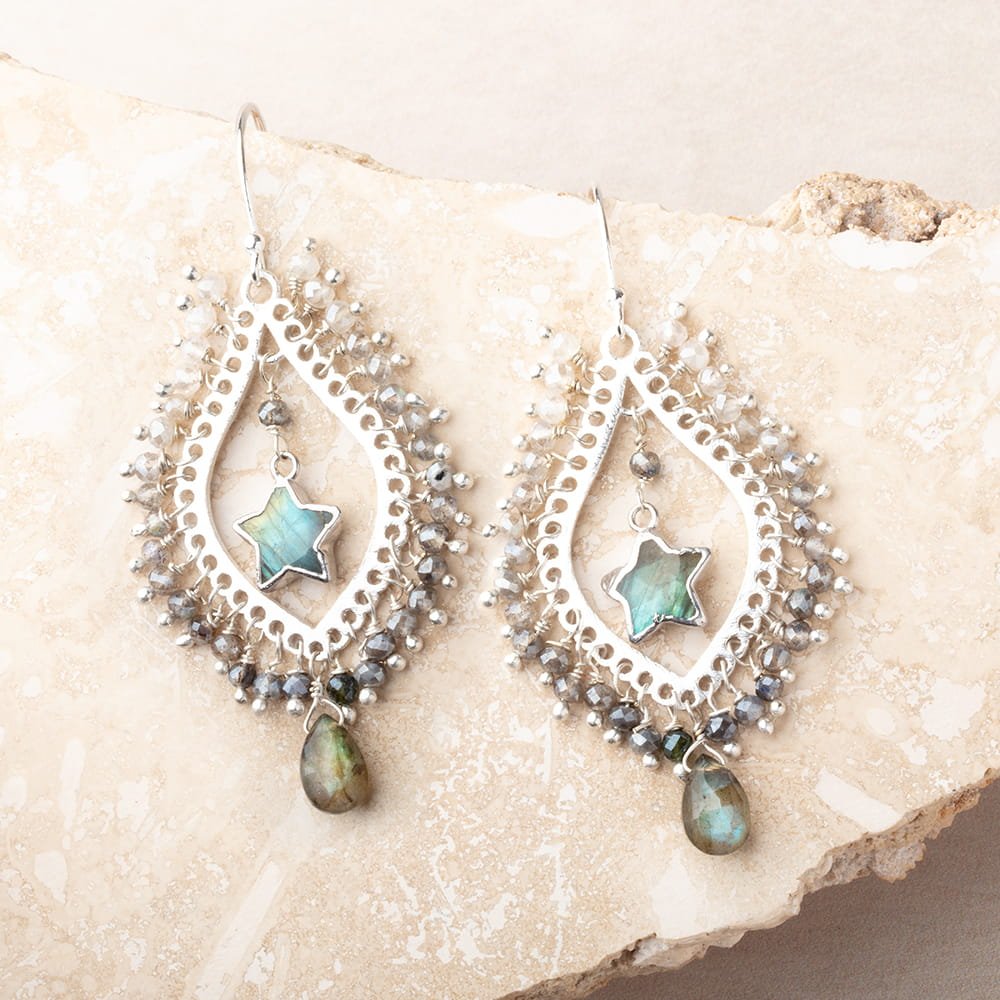 35x21mm Brushed Filigree Tear Drop Charm Set of 2 pieces - Atlanta Findings