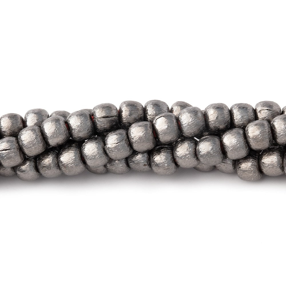 4mm Brushed Round Beads - Elegant Plated Copper Strands - AtlantaFindingsCompany