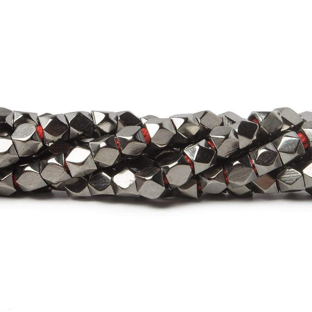 4mm Hand Polished Faceted Nugget Beads - 8 Inch Strand, Approx. 45 Pieces - AtlantaFindingsCompany
