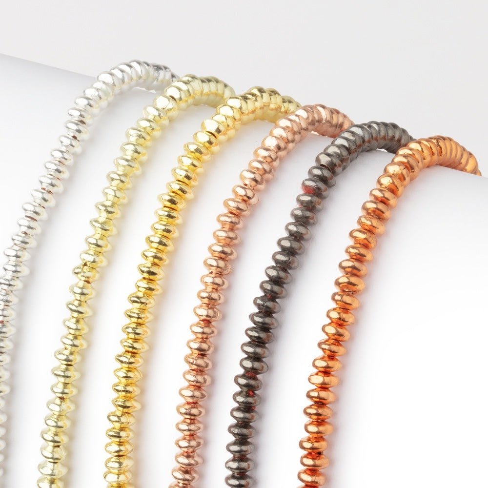 4mm Polished Disc Beads - AtlantaFindingsCompany