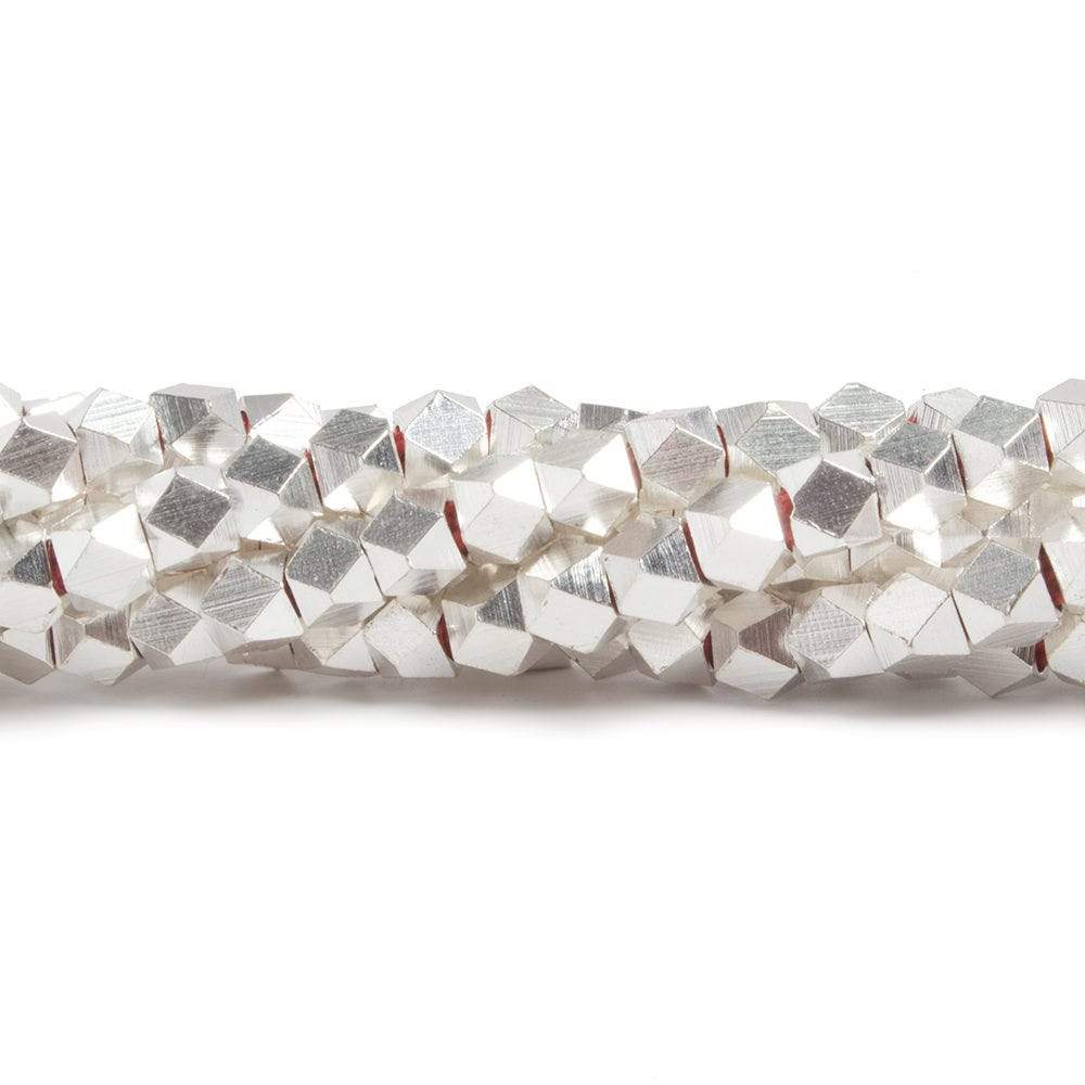4mm Shiny Faceted Nugget Beads - 8" Strand, 47 Pieces - AtlantaFindingsCompany