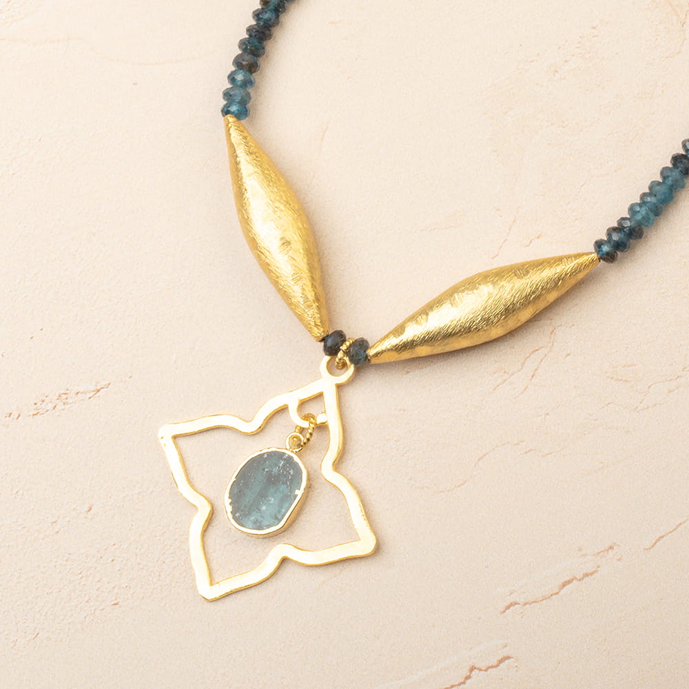 35mm 22kt Gold Plated Brushed 4 Point Star Charm with Ring - Set of 4 - Atlanta Findings