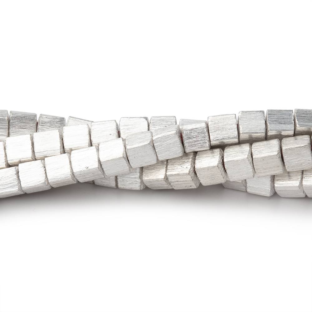 4mm Brushed Cube Beads - Precision Plated Copper Strands - AtlantaFindingsCompany