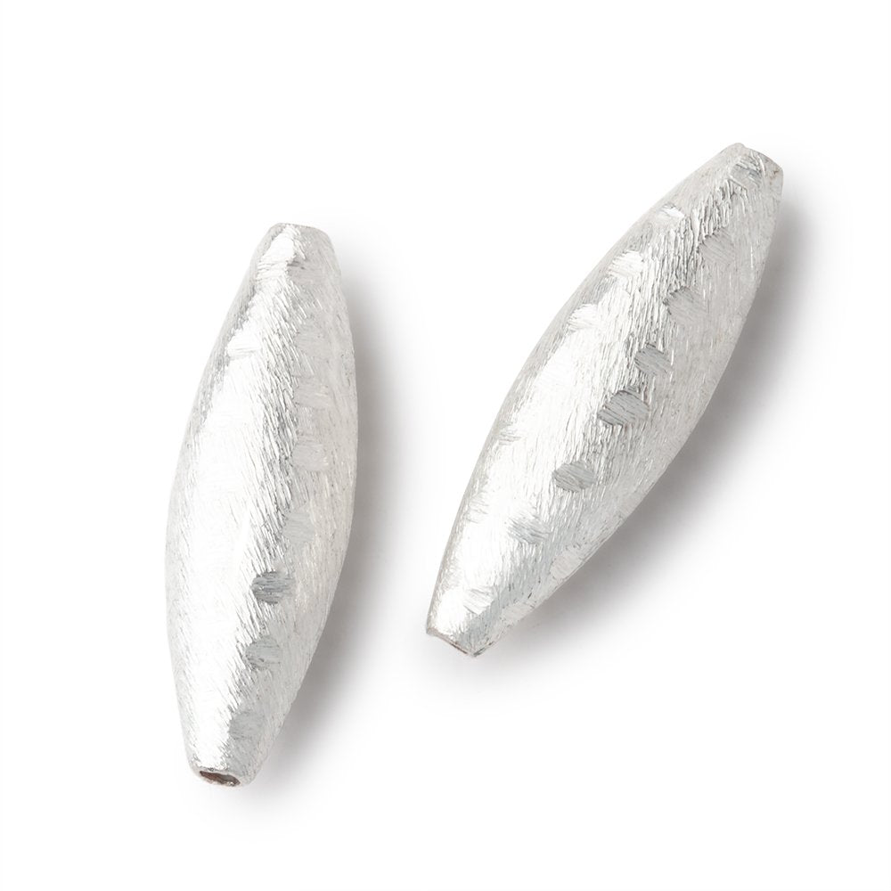 34x9mm Brushed Marquise Beads Set of 2 - Atlanta Findings
