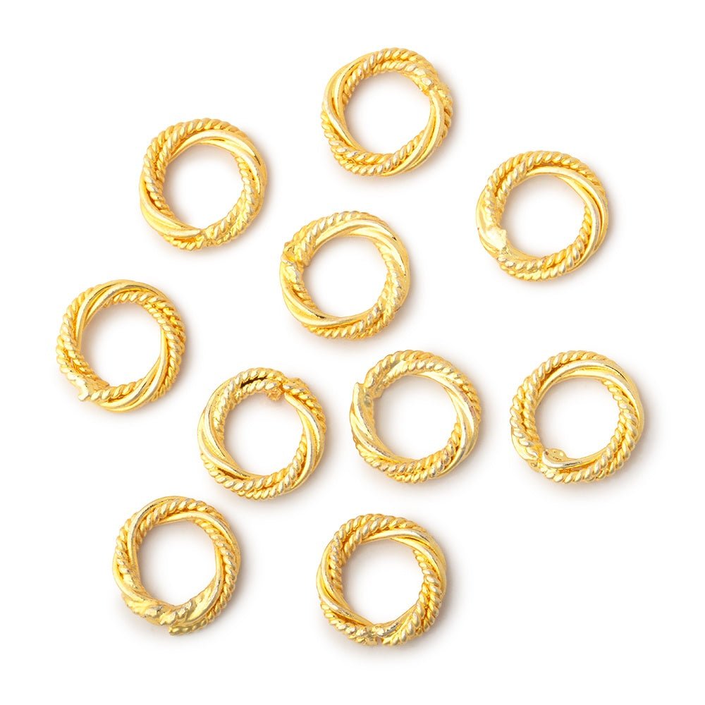 10mm Mobius Twisted Ring Set of 10 - Atlanta Findings
