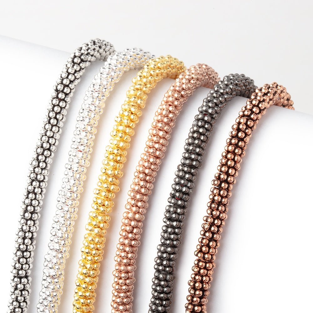 5mm Daisy Spacer Beads - 8 Inch Strand (Approx. 128 Pcs) - AtlantaFindingsCompany