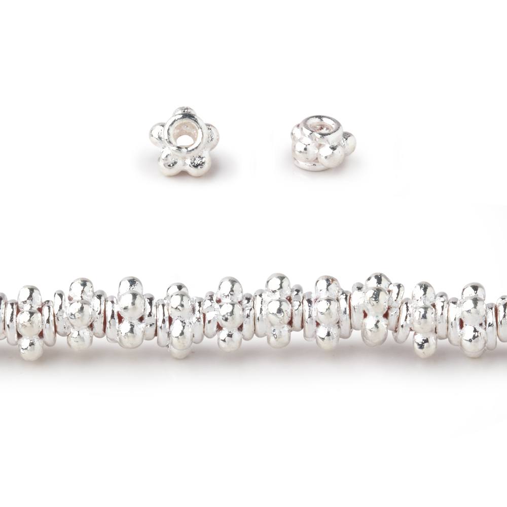 5x3mm Daisy Stack Spacer Beads - 8" Strand, 54 Pieces - AtlantaFindingsCompany