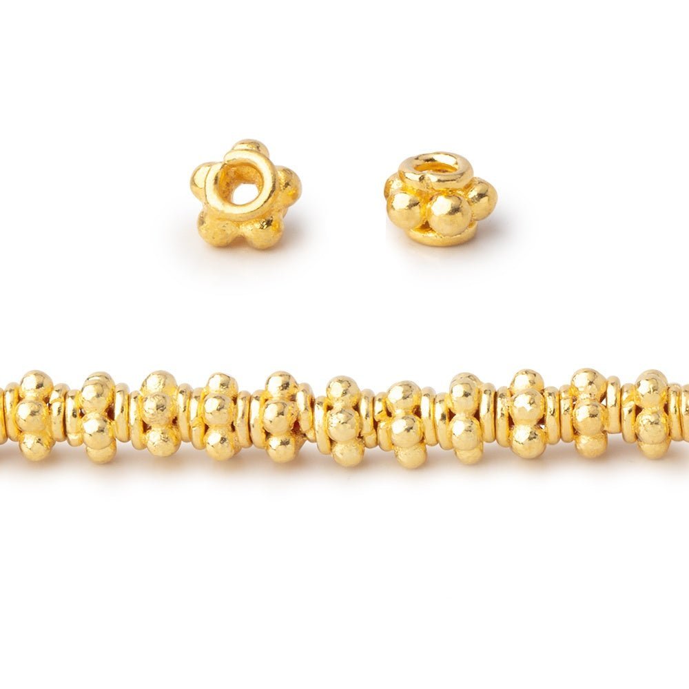 5x3mm Daisy Stack Spacer Beads - 8" Strand, 54 Pieces - AtlantaFindingsCompany