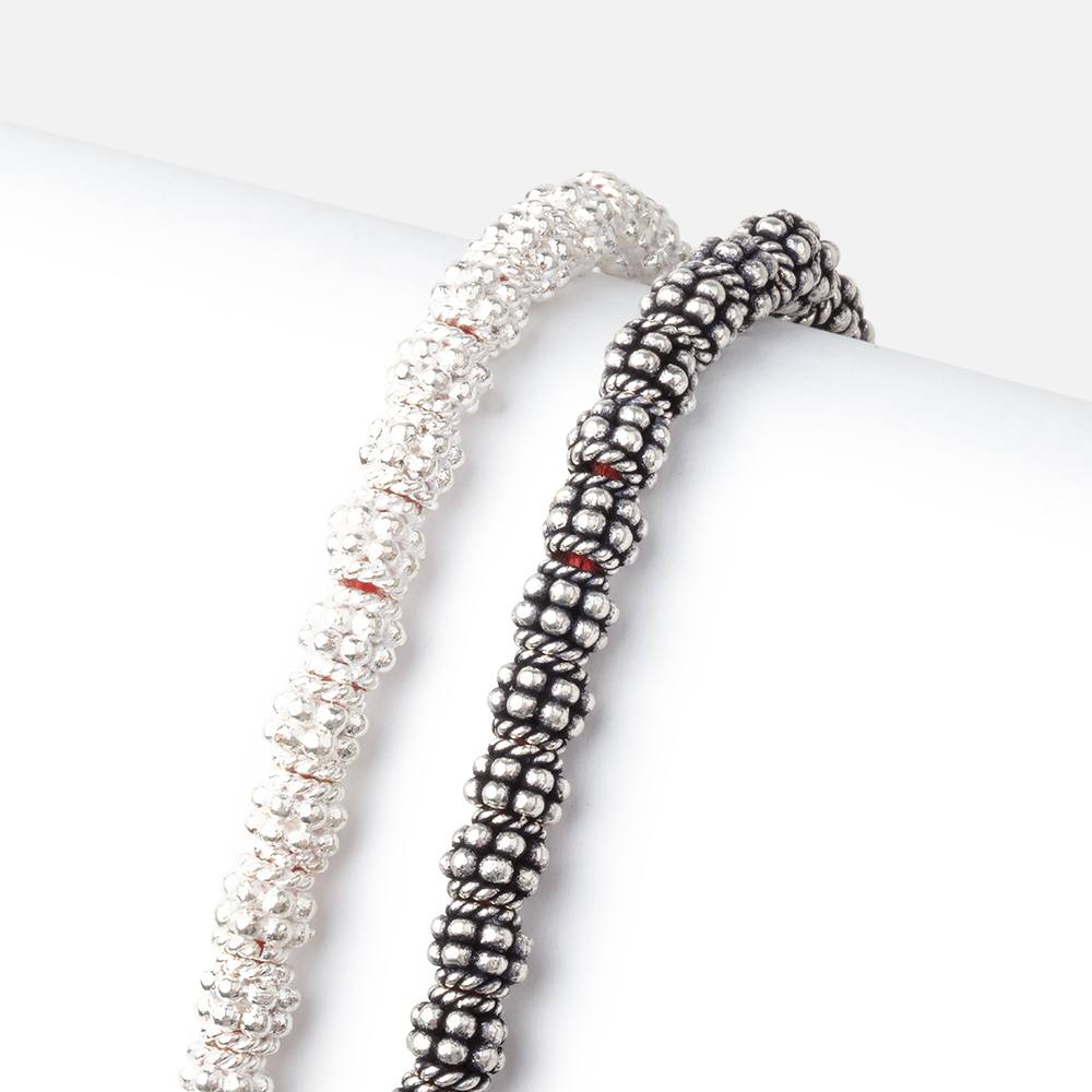 5x4.5mm Double Daisy Stack Spacer Beads - 8 - Inch Strand (Approx. 43 Beads) - AtlantaFindingsCompany