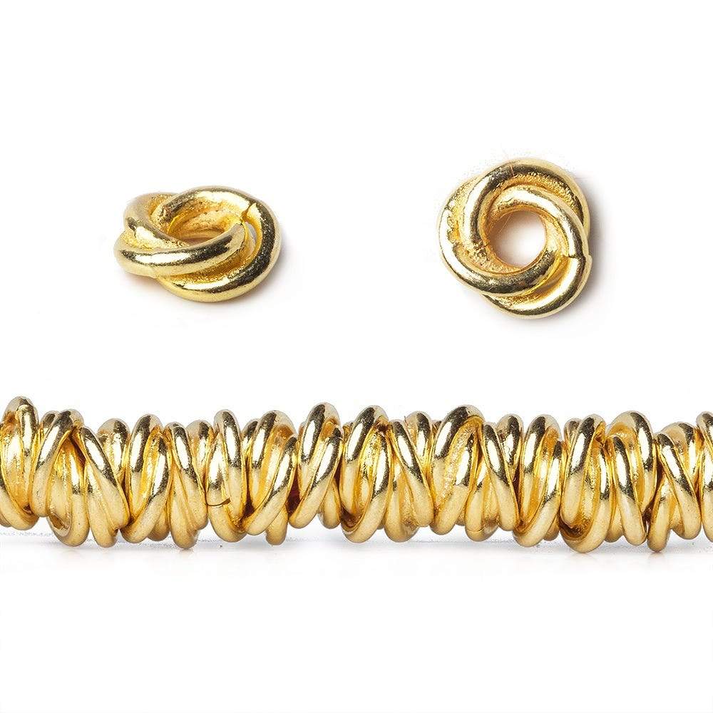 6mm Plain Mobius Spacer Beads with Large Hole - 8" Strand (88 pcs) - AtlantaFindingsCompany