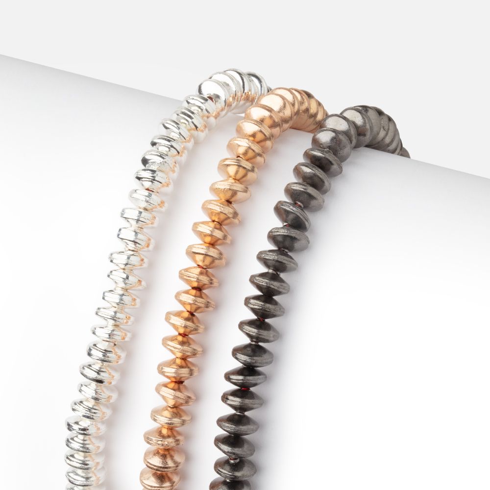 6mm Polished Disc Beads - AtlantaFindingsCompany