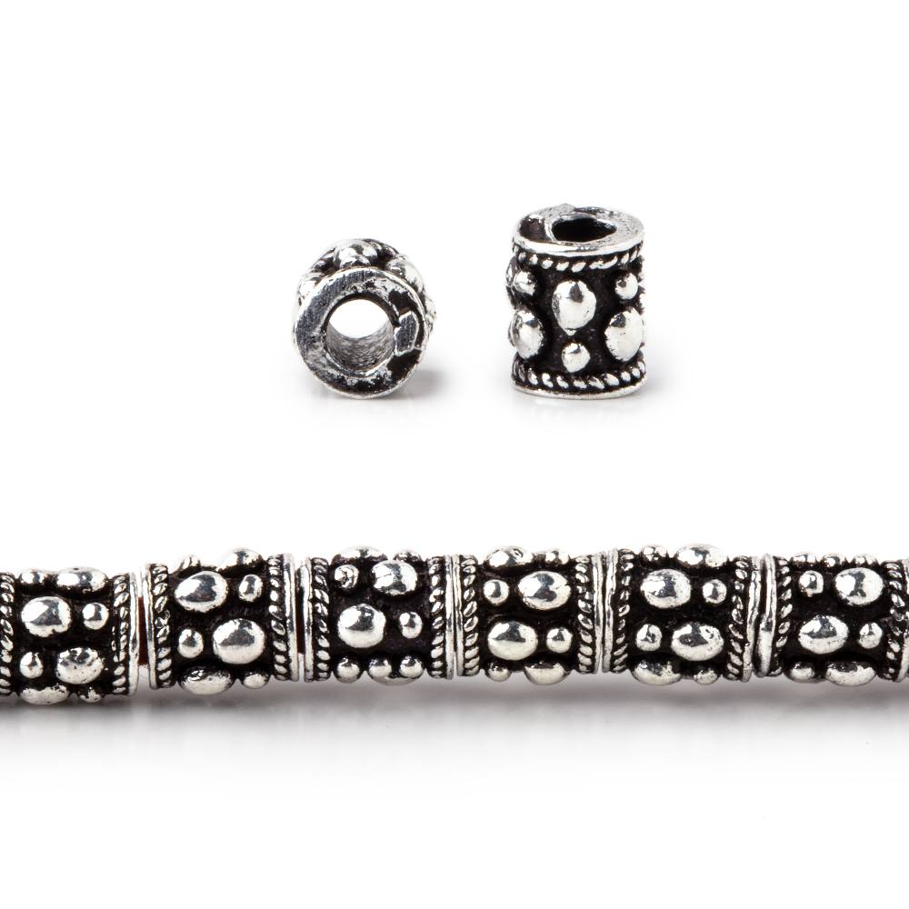 6x5mm Rain Drop Design Tube Beads - 8 Inch Strand (Approx. 33 pcs) - AtlantaFindingsCompany