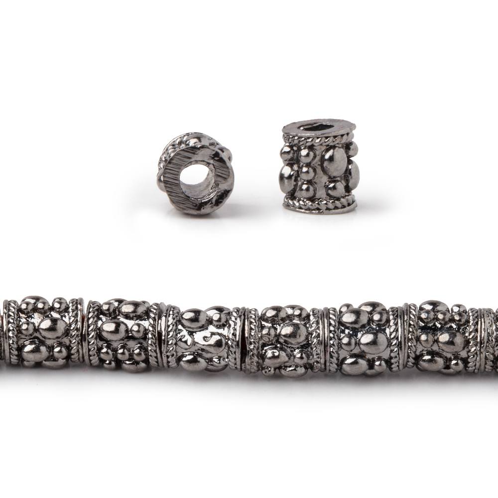 6x5mm Rain Drop Design Tube Beads - 8 Inch Strand (Approx. 33 pcs) - AtlantaFindingsCompany