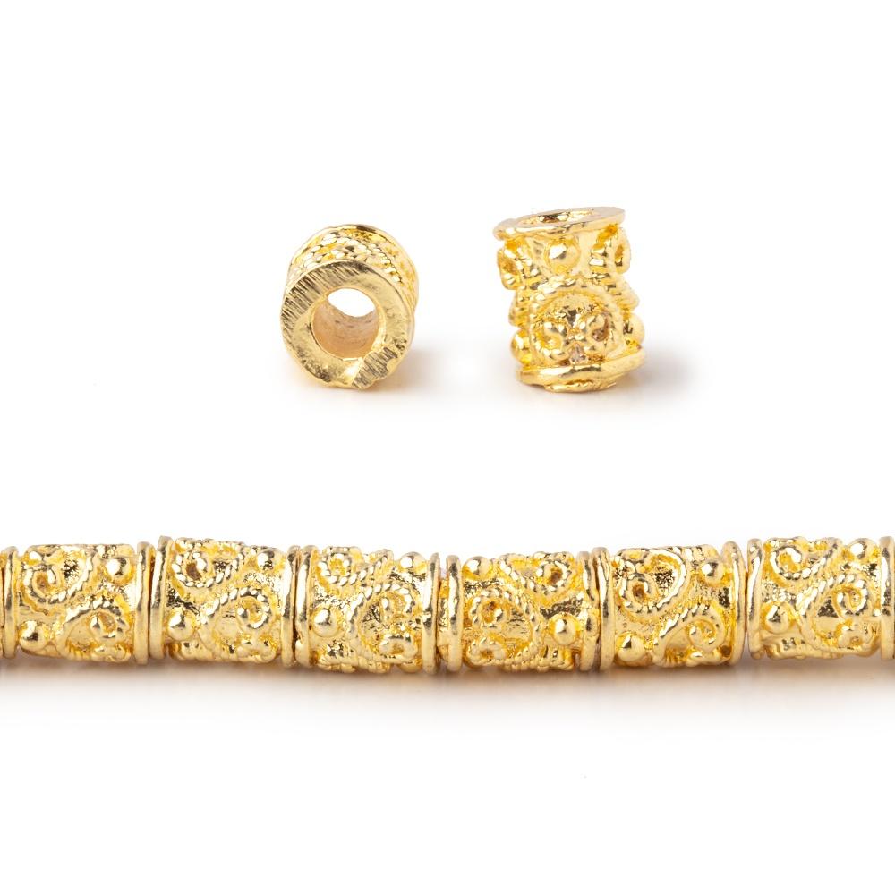 6x5mm Twisted Pretzel Tube Beads - 8" Strand (Approx. 32 Pieces) - AtlantaFindingsCompany