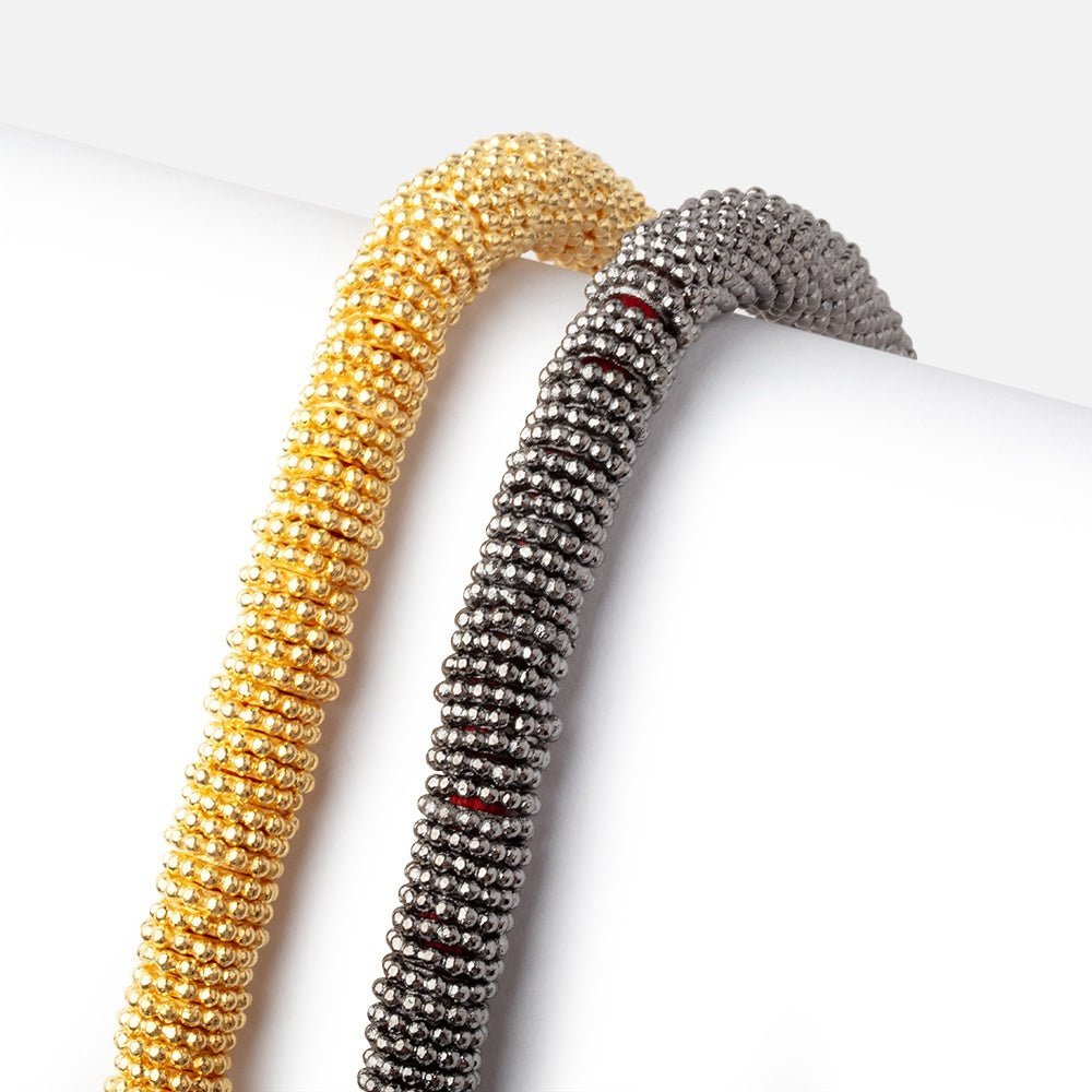 7mm Daisy Spacer Beads with Large 3.5mm Hole - 8 Inch Strand (Approx. 145 Beads) - AtlantaFindingsCompany