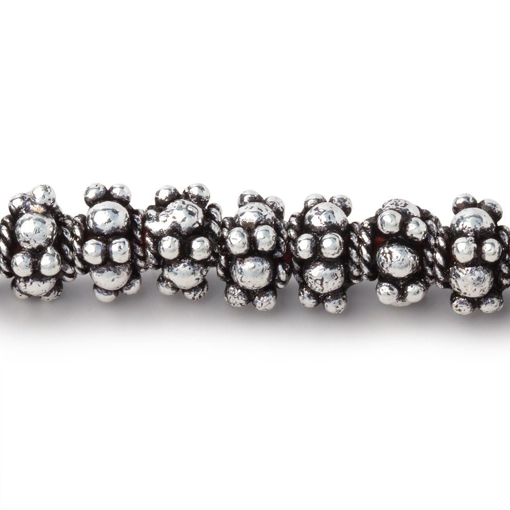 Multi - Daisy Spacer Beads - 7mm, 8 - Inch Strand (Approx. 44 Beads) - AtlantaFindingsCompany