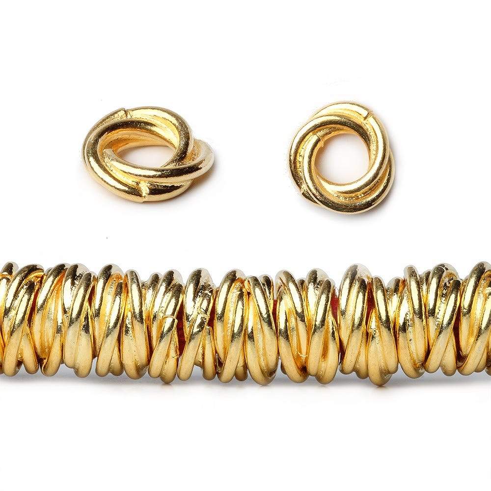 8mm Plain Mobius Spacer Beads - Large Hole, 8" Strand (Approx. 93 pcs) - AtlantaFindingsCompany