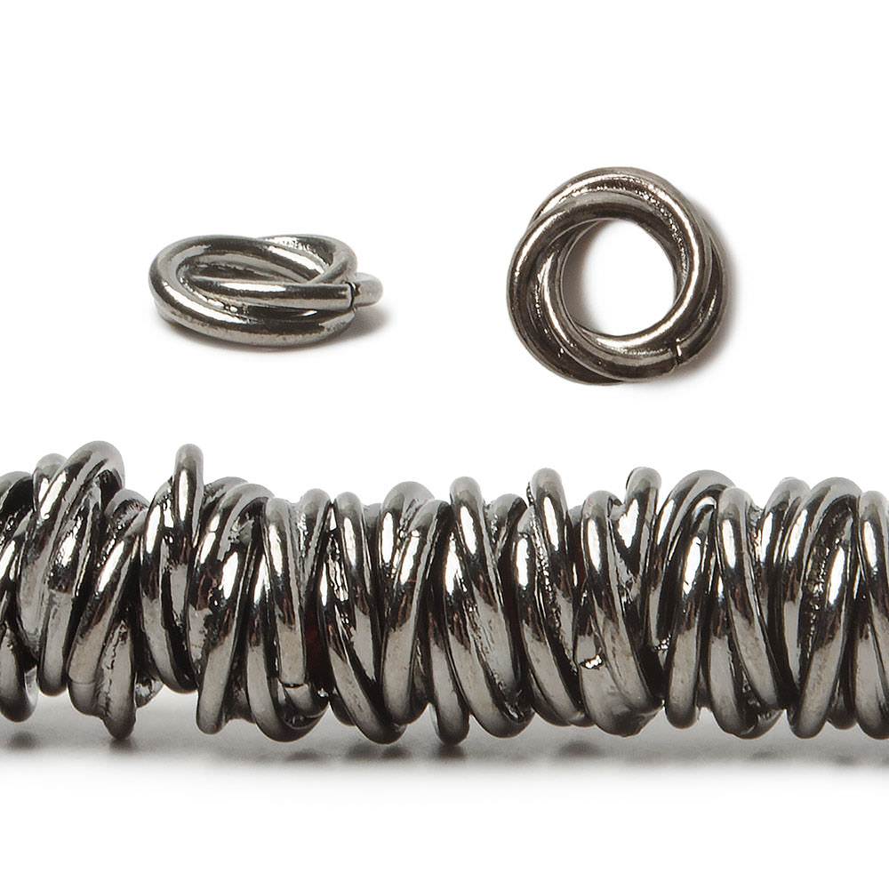 8mm Plain Mobius Spacer Beads - Large Hole, 8" Strand (Approx. 93 pcs) - AtlantaFindingsCompany